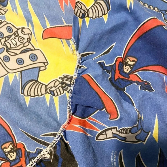 1996 DC Comics Batman and Robin Mr Freeze Twin Fitted Sheet 75x44  Bibb Company - Picture 13 of 16